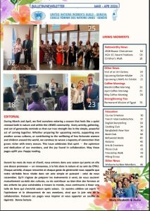 MArch April News letter